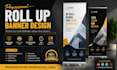 roll up banner, retractable, pull up banner design