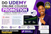 do udemy online course promotion thinkific promotion course