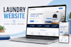 design laundry website laundromat cleaning dry cleaning website