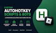 create custom autohotkey scripts, bots, automation tools and roblox macros