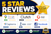 review your g2, google maps, capterra, facebook any website