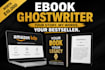 be your professional ghost book writer and ebook formatter