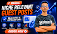 publish niche relevant guest posts on quality websites
