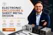 design pcb enclosures, electronic cases, sheet metal and cad assemblies