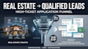 build a real estate high ticket application funnel with gohighlevel in 24 hours