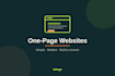 build you a clean onepage website you will actually be proud to share