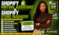 be your ecommerce shopify amazon store website admin virtual assistant marketing