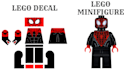 design custom lego minifigure decals and printable stickers