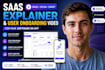 create saas explainer video and user onboarding video for your software or app