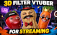 create a custom 3d ar vtuber filter for lens studio ready for streaming