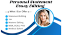 refine and proofread your college application essay  personal statement editing
