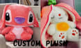design custom plushie sheet stuffed animal character or ych concept