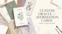 design custom oracle cards and affirmation card deck, tarot card design