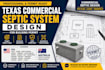 design texas commercial septic system for building permit