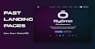 build a fast responsive landing page with astro react and tailwind CSS