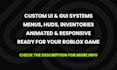 design custom roblox ui and gui system for your game