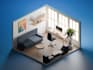create a beautiful 3d isometric illustration