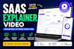 do saas explainer software demo  app promo video for your software product