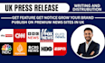 do uk press release distribution publish uk press release