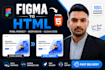 convert figma to pixel perfect responsive HTML CSS website