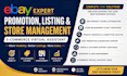do ebay promotion product listing store management e commerce virtual assistant