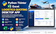 build logistic custom tkinter python excel quoting window desktop calculator app