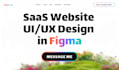 do landing page design in figma, website ui ux, dashboards
