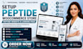 setup peptide woocommerce peptide website peptide store peptide landing page