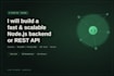develop scalable backend with nodejs