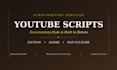 write a storytelling styled youtube script for fiction