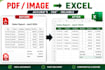 convert PDF or image to excel spreadsheet accurately
