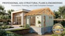 provide adu structural engineering foundation plan roof framing and calcs