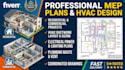 create professional residential and commercial hvac design and mep plans