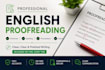 write and proofread professional english content