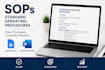 create professional operational sops