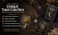 design a unique tarot card deck with custom illustrations