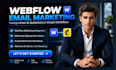 create webflow mailchimp integration automated email flow newsletter automation