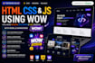 develop a responsive website with HTML CSS and javascript