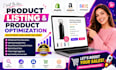 create and optimize SEO product listings for shopify stores