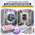 design and modify plastic injection molds, soap molds and ejection systems