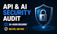 audit saas API ai security fast track no fix no pay