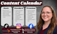 create your social media content calendar