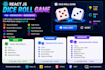 create a responsive dice roll game using react js