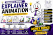 create finance and money explainer stickman animations for youtube