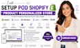 setup pod shopify product personalizer via customily teepublic zepto zakeke tpop