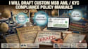 draft your custom msb aml kyc compliance policy manual
