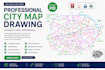 do professional autocad 2d drafting, city maps