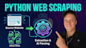 scrape any website, parse data and build python scraper