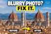 fix blurry photos and improve image quality