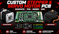 design stepper and servo motor controller pcb with schematic